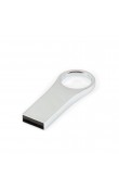 Halka delikli metal gövdeli 16 GB lazer baskılı promosyon USB bellek